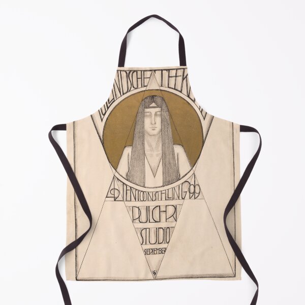 Item preview, Art Nouveau Exhibition Poster Geometric Woman Symbolic Vintage designed and sold by TheSoulOfArt.