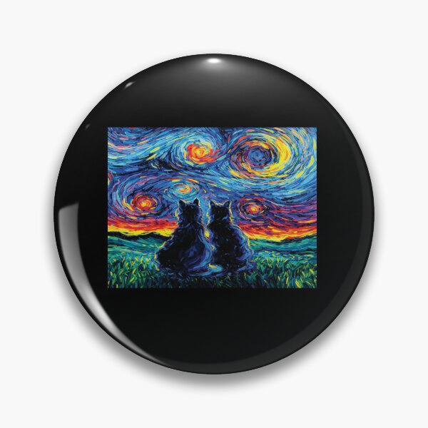 Item preview, Funny Cats Starry Night - Van Gogh Feline Art designed and sold by DreamPup.