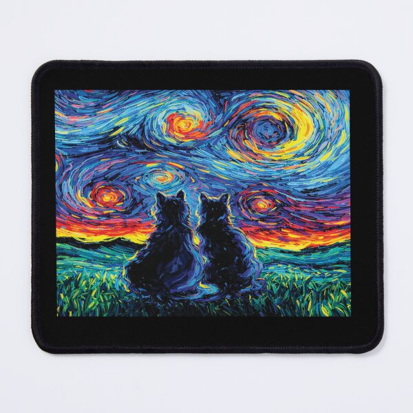 Item preview, Funny Cats Starry Night - Van Gogh Feline Art designed and sold by DreamPup.