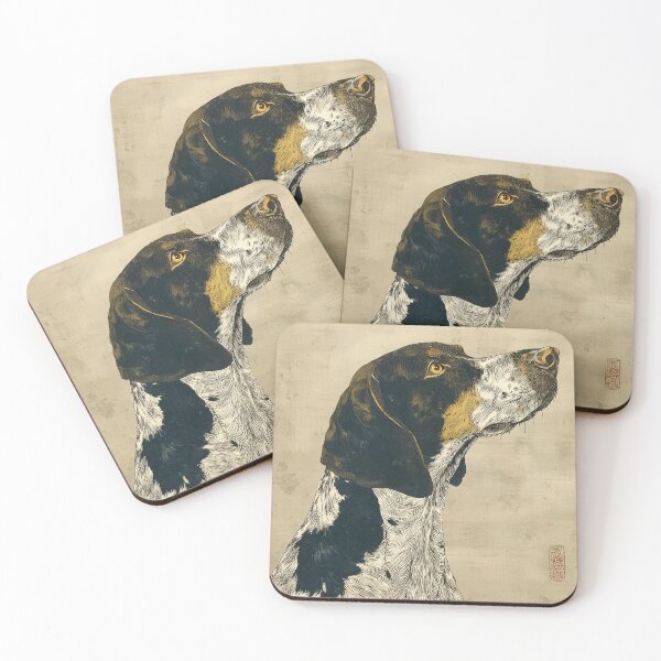 Item preview, Attentive German Shorthaired Pointer Portrait designed and sold by lautir.