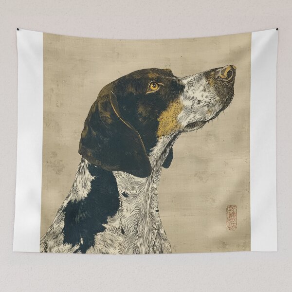 Item preview, Attentive German Shorthaired Pointer Portrait designed and sold by lautir.