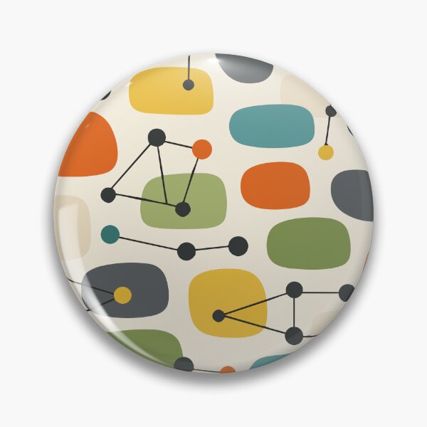 Item preview, Atomic Mid Century Modern Starburst - Retro 1950s Pattern designed and sold by Far Out Goods.