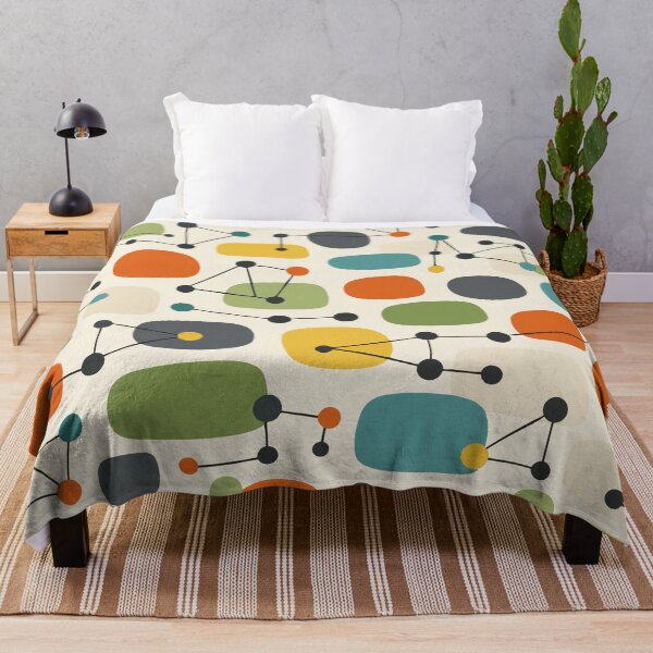Item preview, Atomic Mid Century Modern Starburst - Retro 1950s Pattern designed and sold by Far Out Goods.