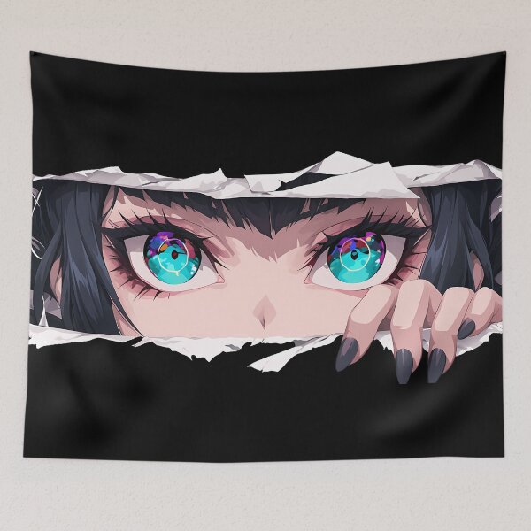 Item preview, Celestia Ludenberg Danganronpa Torn Paper Eyes Peeker Closeup designed and sold by PMartistStudio.