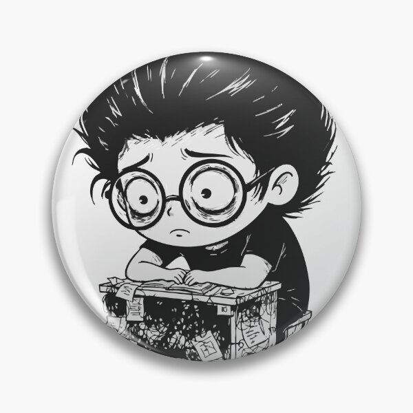 Item preview, Overwhelmed Student Stressed by Manga Exams designed and sold by PixelStudioBe.