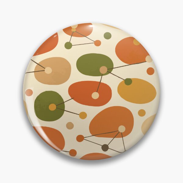 Item preview, Mid Century Modern Organic Abstract - Earth Tone Pebble Pattern designed and sold by Far Out Goods.