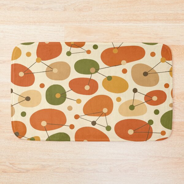 Item preview, Mid Century Modern Organic Abstract - Earth Tone Pebble Pattern designed and sold by Far Out Goods.