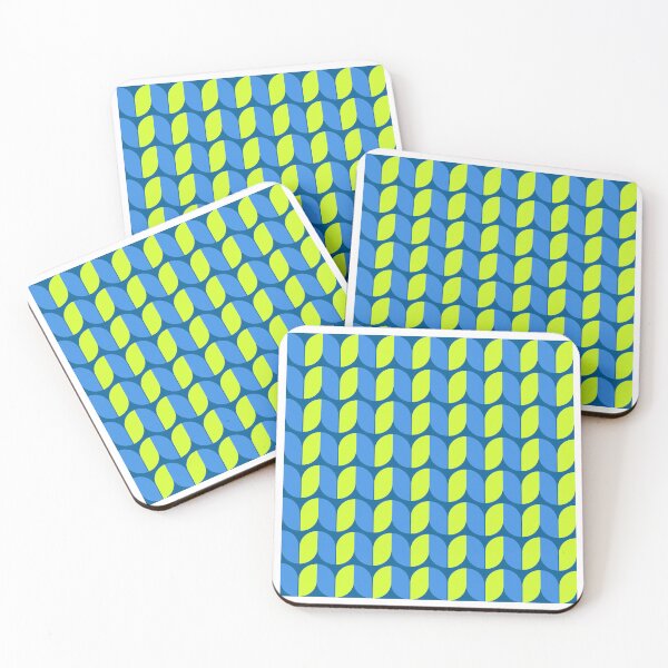 Artikelvorschau, Niedlicher geometrischer Hintergrund im Stil der Op-Art mit lebendigen, modernen Blattformen entworfen und verkauft von nuchz.
