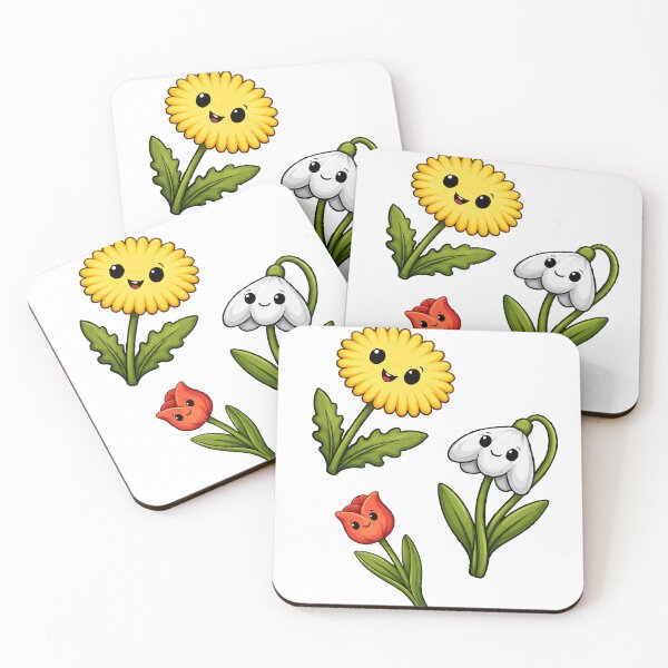 Artikelvorschau, Blumen-Team – Aufkleber mit Frühlingsblumen entworfen und verkauft von DKunic.