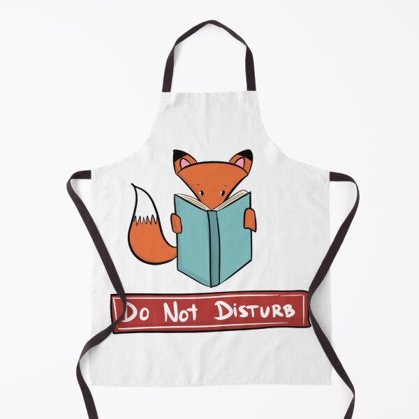 Item preview, Cute Fox Reading Book Do Not Disturb Sign Bookworm Introvert designed and sold by DesignFreakArt.