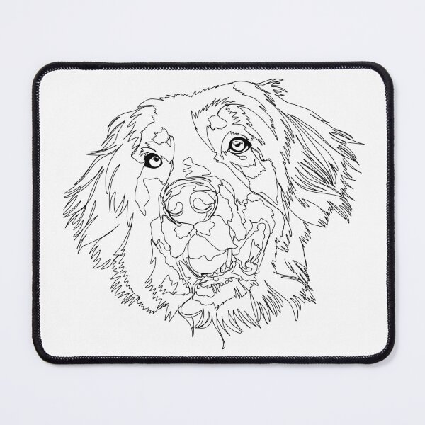 Item preview, H for Hovawart part of A to Z Alphabet Line Art Series designed and sold by Mauras-Designs.