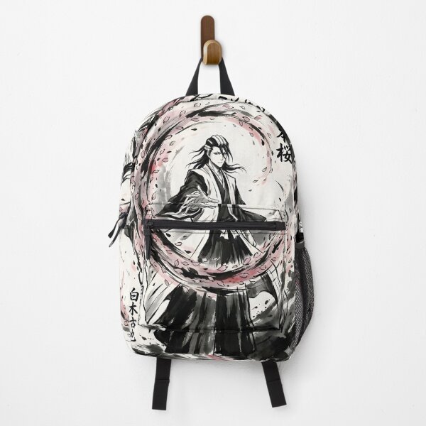 Item preview, Byakuya - Japanese Ink Anime Warrior with Sakura Art designed and sold by Dyan4.
