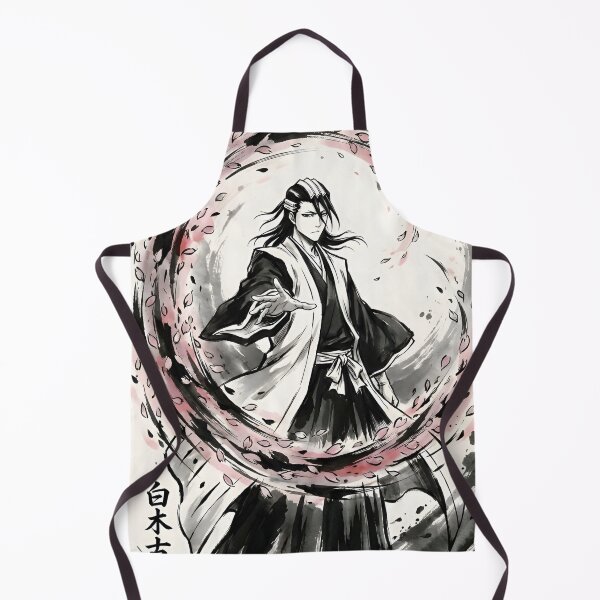 Item preview, Byakuya - Japanese Ink Anime Warrior with Sakura Art designed and sold by Dyan4.