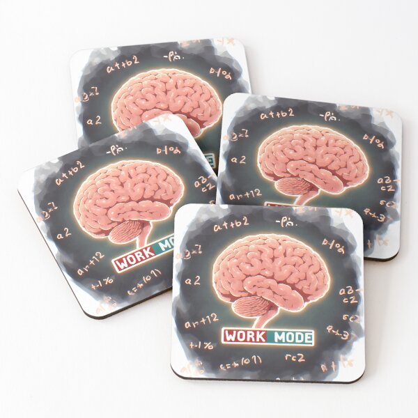 Item preview, Work Mode Brain Chemistry Pun Science Humor designed and sold by owi-art.