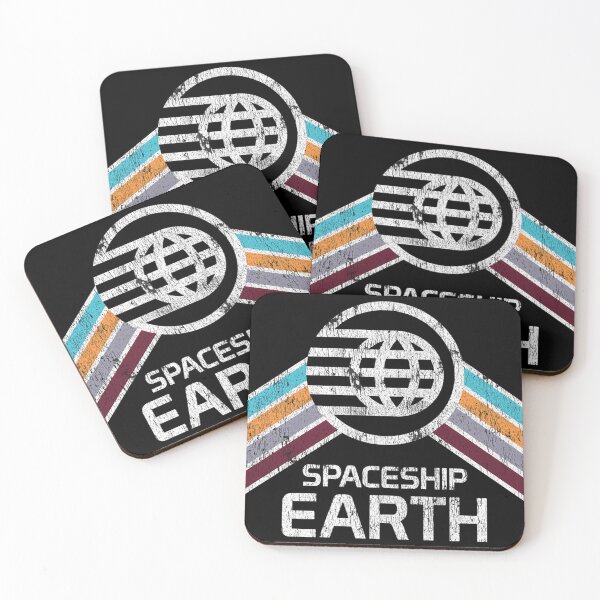 Item preview, Spaceship Earth Logo In Vintage Distressed Retro Style designed and sold by MarilyneSmitham.