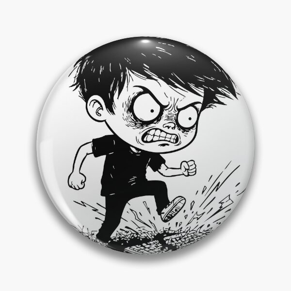 Item preview, Angry Gamer Broken Keyboard Black and White Manga designed and sold by PixelStudioBe.