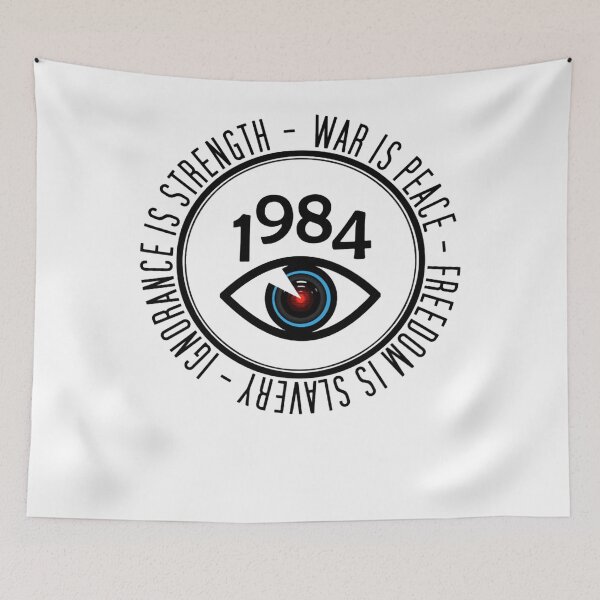 Item preview, 1984 George Orwell Big Brother Ignorance Is Strength War Is Peace Freedom Is Slavery designed and sold by Yassine Aztotai.