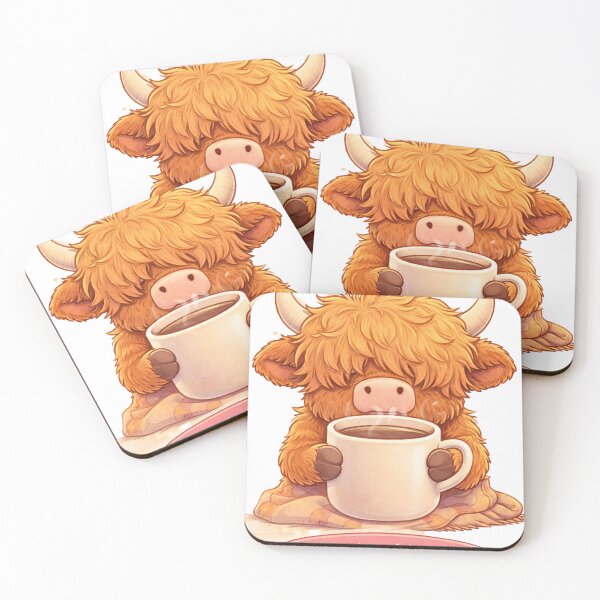 Item preview, Morning Moo-d – Highland Cow designed and sold by Creative and Humorous Arts.