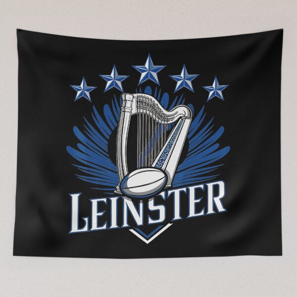 Item preview, Leinster Champions 5 Stars Rugby Fan Harp  designed and sold by GabrieSketcham.