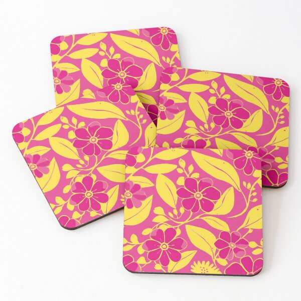 Item preview, Pink and Yellow Florals designed and sold by MoonMonkeyNbear.