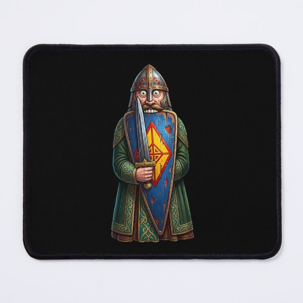 Item preview, Medieval Swordsman designed and sold by Funny Vintage Stickers And T-Shirts.