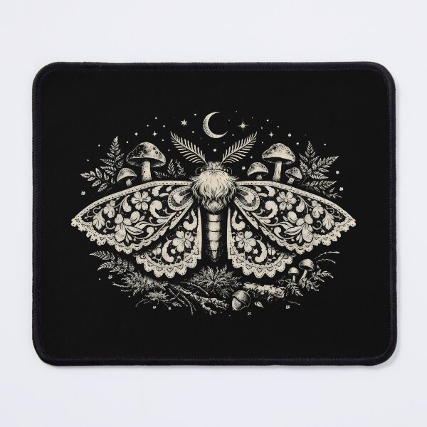 Item preview, Ornate Lunar Moth Dark Cottagecore Vintage Botanical designed and sold by SplashTastic.