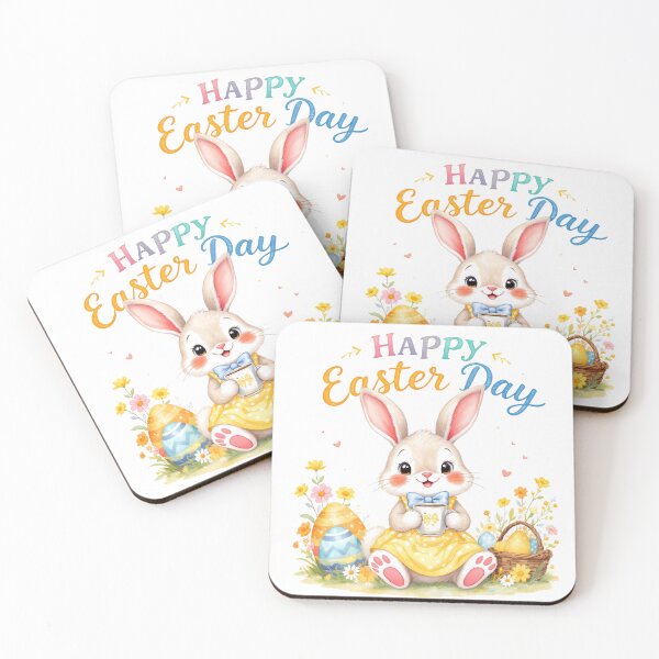 Item preview, Cute Easter Bunny Coffee Art designed and sold by Kedspicedesign.