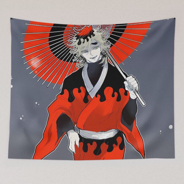 Item preview, Douma Demon Slayer Scarlet Umbrella Stroll designed and sold by riadjamai.
