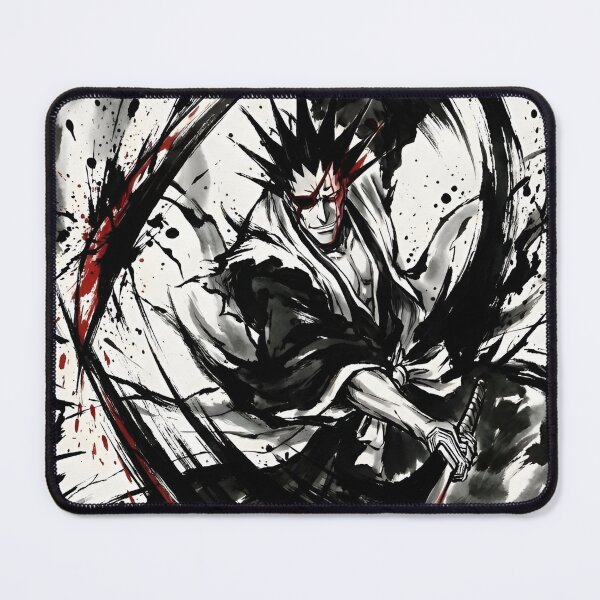 Item preview, Savage Samurai Rage – Ink Splash Anime Swordsman Battle Art designed and sold by Dyan4.