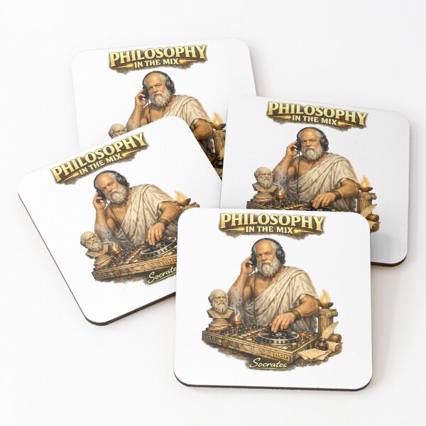 Item preview, Socrates as the DJ of philosophy designed and sold by  ZenRave Designs.