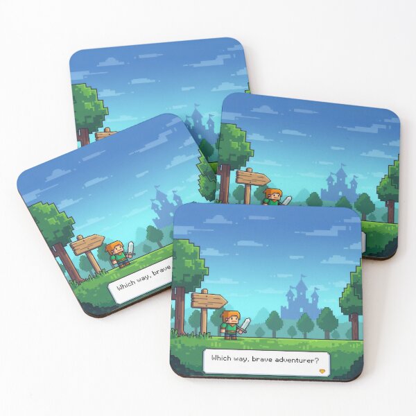 Item preview, Retro Fantasy Quest Pixel Art Print designed and sold by Majorprint.