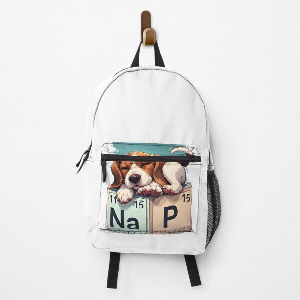 Item preview, Nap Chemistry Pun Beagle – Periodic Table Science Humor designed and sold by owi-art.