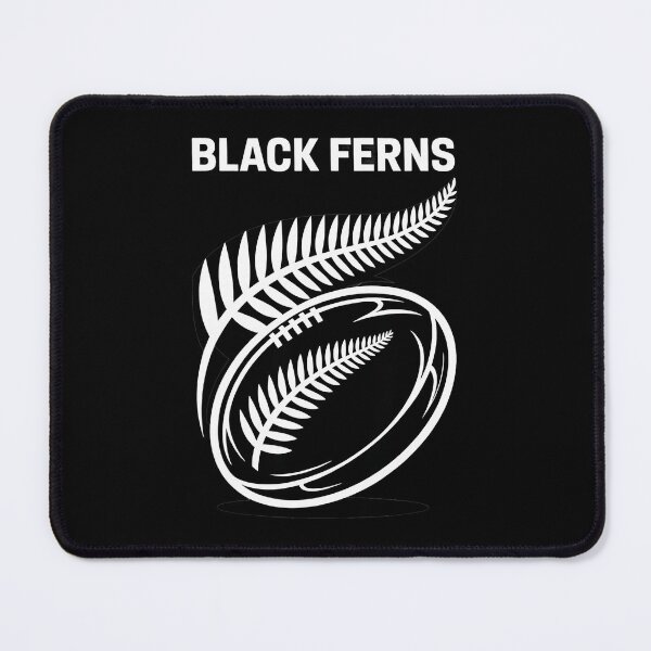 Item preview, Black Fern Rugby Ball Fern Leaf Minimal Sports designed and sold by GabrieSketcham.