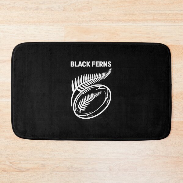 Item preview, Black Fern Rugby Ball Fern Leaf Minimal Sports  designed and sold by GabrieSketcham.