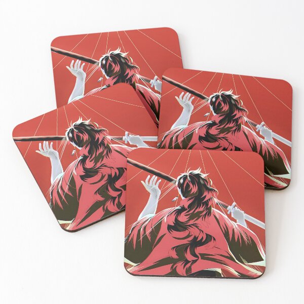 Item preview, Kokushibou Demon Slayer Scarlet Graphic Silhouette designed and sold by riadjamai.