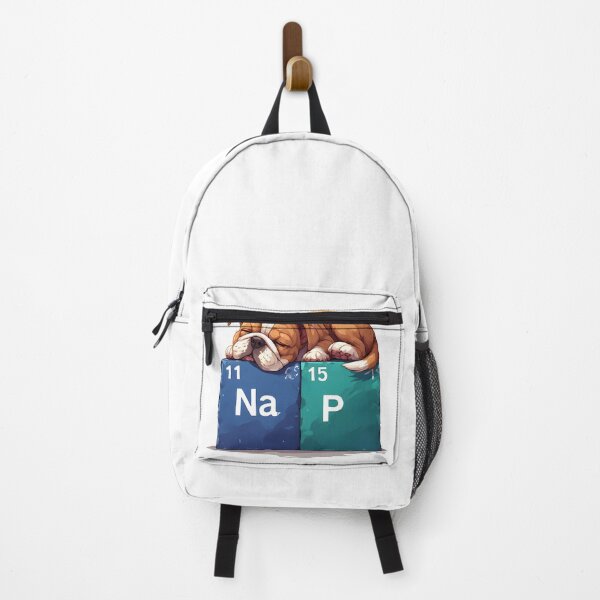 Item preview, Nap Chemistry Pun Bulldog – Periodic Table Science Humor designed and sold by owi-art.
