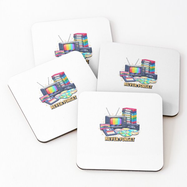Item preview, Never Forget – Retro VHS Cassette CD Floppy Disk Vintage Media Nostalgia Design designed and sold by Fleetwood1994.