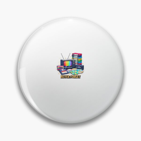 Item preview, Never Forget – Retro VHS Cassette CD Floppy Disk Vintage Media Nostalgia Design designed and sold by Fleetwood1994.