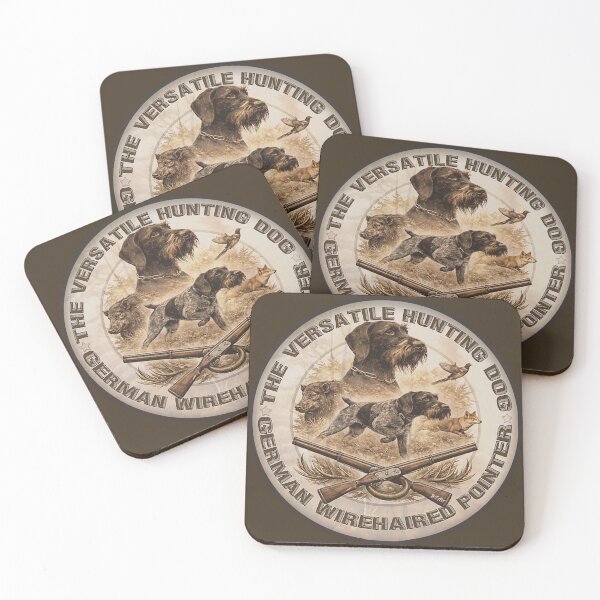 Item preview, German Wirehaired Pointer Hunting Logo – Vintage Outdoor Emblem designed and sold by TammyHunterArt.
