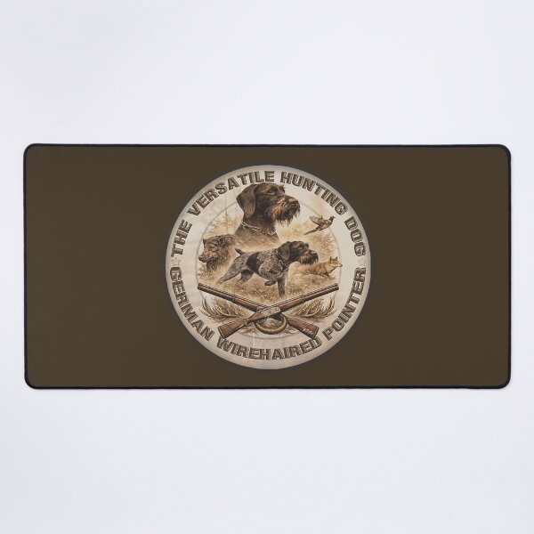 Item preview, German Wirehaired Pointer Hunting Logo – Vintage Outdoor Emblem designed and sold by TammyHunterArt.