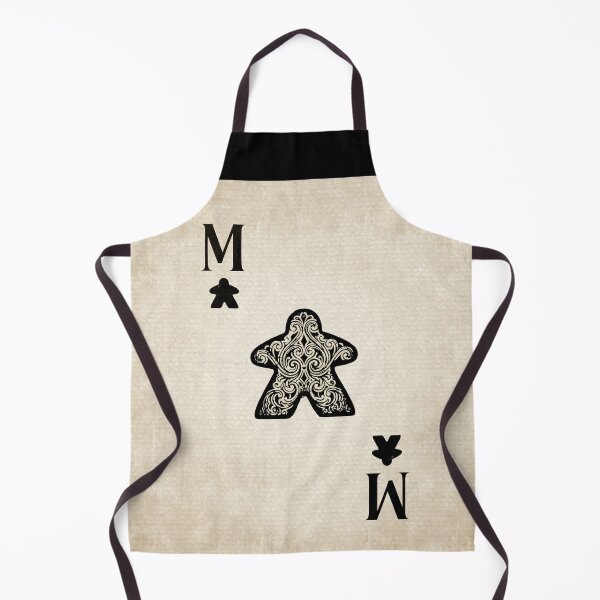 Item preview, Black Vintage Style Meeple Ace Playing Card designed and sold by TackyTime.