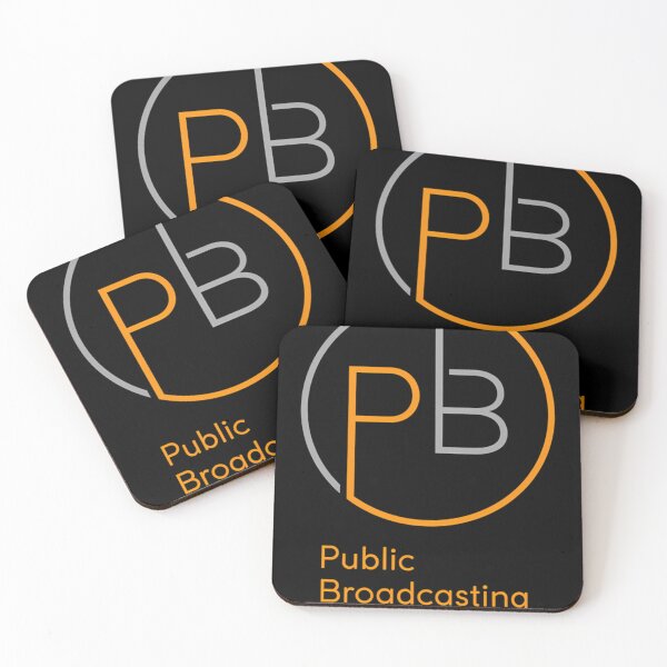 Item preview, Modern Circular Pbs Logo With Orange And Gray Lines designed and sold by MarilyneSmitham.