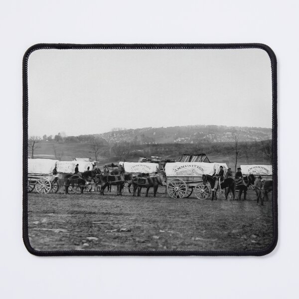 Item preview, Civil War Cavalry Wagon Train Gettysburg Historic Photograph designed and sold by TheSoulOfArt.