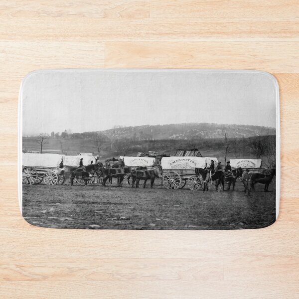 Item preview, Civil War Cavalry Wagon Train Gettysburg Historic Photograph designed and sold by TheSoulOfArt.