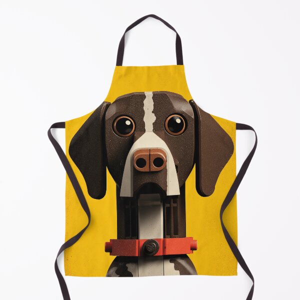 Item preview, Toy German Shorthaired Pointer on Yellow Background designed and sold by lautir.