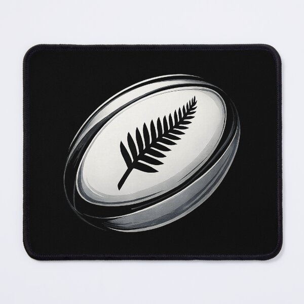 Item preview, Silver Fern Rugby Ball New Zealand Style Sports  designed and sold by GabrieSketcham.
