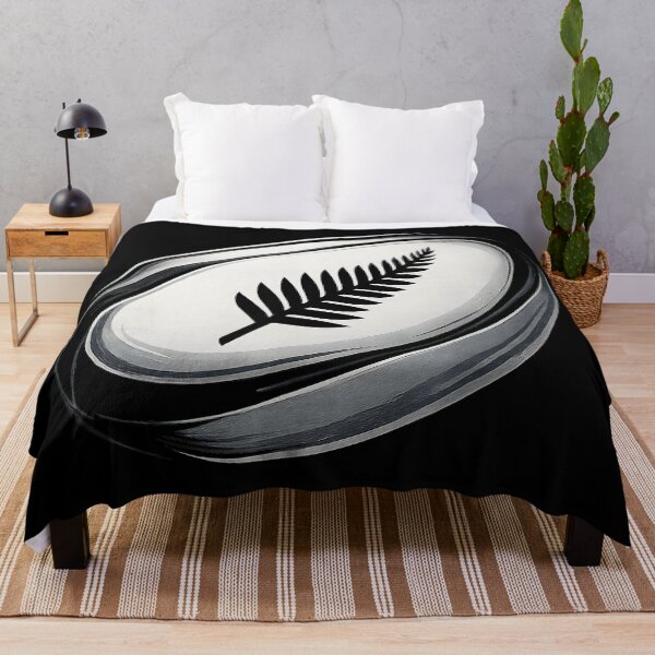 Item preview, Silver Fern Rugby Ball New Zealand Style Sports  designed and sold by GabrieSketcham.