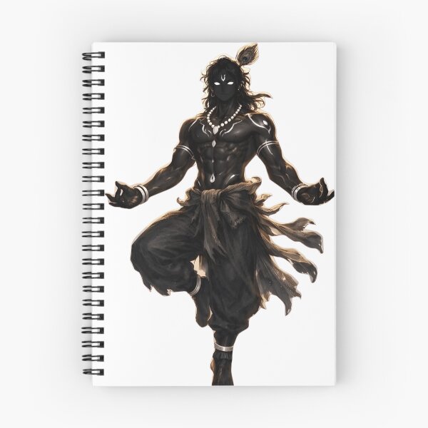 Item preview, Dark Lord Krishna Anime God | Divine Warrior Krishna Art designed and sold by Aedition.