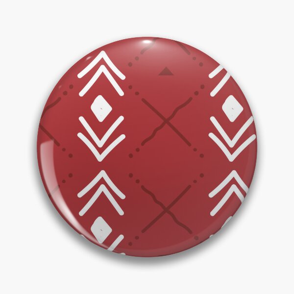 Item preview, Bogolan Mudcloth Pattern in Deep Red and Earthy Tones designed and sold by Wolagno.