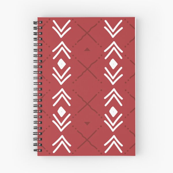 Item preview, Bogolan Mudcloth Pattern in Deep Red and Earthy Tones designed and sold by Wolagno.